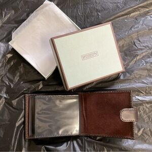 Leather Mini Wallet style (12) page Photo Album, Restoration Hardware Company.